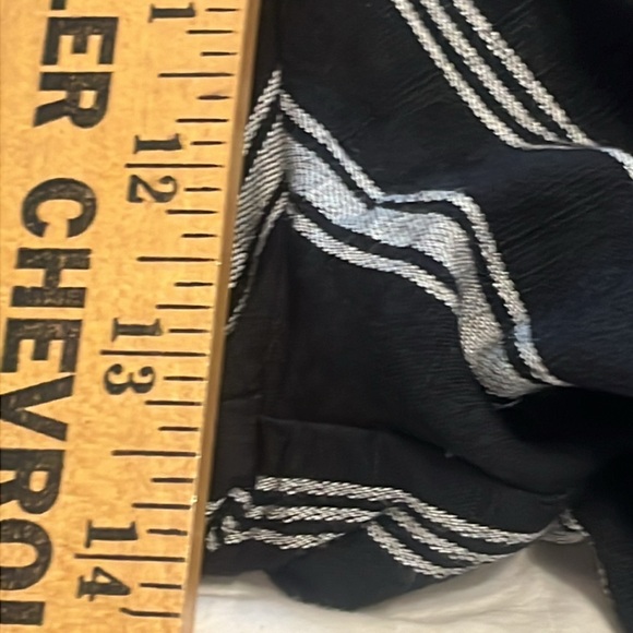 Gap Black Striped Jumpsuit Sleeveless Small Tall Drawstring Waist Viscose - Picture 11 of 15